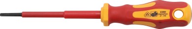 VDE-Schraubendreher | Schlitz 3 mm | Klingenlänge 75 mm 