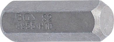 Bit | Länge 30 mm | Antrieb Außensechskant 10 mm (3/8") | Innensechskant 10 mm 