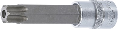 Dopsleutelbit | lengte 110 mm | 12,5 mm (1/2") | T-profiel (voor Torx) met boring T80 