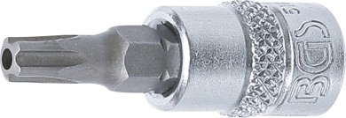 Bit-Einsatz | Antrieb Innenvierkant 6,3 mm (1/4") | TS-Profil (für Torx Plus) mit Bohrung TS27 