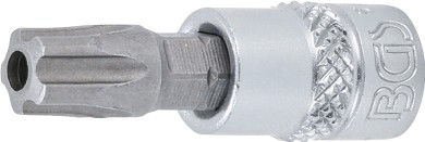 Bit-Einsatz | Antrieb Innenvierkant 6,3 mm (1/4") | TS-Profil (für Torx Plus) mit Bohrung TS45 