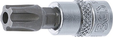 Bit-Einsatz | Antrieb Innenvierkant 6,3 mm (1/4") | TS-Profil (für Torx Plus) mit Bohrung TS50 