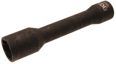 Llave de vaso de perfil en espiral / extractor de tornillos, largo | entrada 12,5 mm (1/2") | 22 mm 