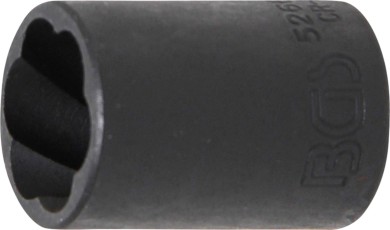 Twist Socket (Spiral Profile) / Screw Extractor | 12.5 mm (1/2") Drive | 17 mm 