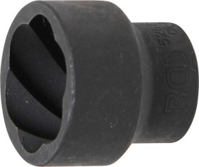 Llave de vaso de perfil en espiral / extractor de tornillos | entrada 12,5 mm (1/2") | 27 mm 