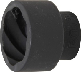Spiral-Profil-Steckschlüssel-Einsatz / Schraubenausdreher | Antrieb Innenvierkant 20 mm (3/4") | SW 41 mm 