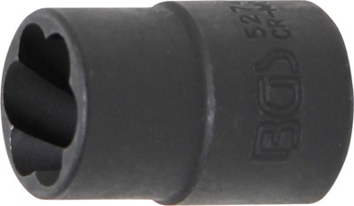 Spiral-Profil-Steckschlüssel-Einsatz / Schraubenausdreher | Antrieb Innenvierkant 10 mm (3/8") | SW 14 mm 