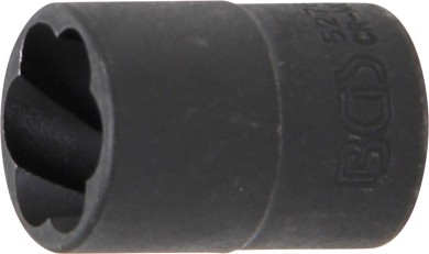 Spiral-Profil-Steckschlüssel-Einsatz / Schraubenausdreher | Antrieb Innenvierkant 10 mm (3/8") | SW 16 mm 