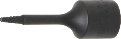 Spiral-Profil-Steckschlüssel-Einsatz / Schraubenausdreher | Antrieb Innenvierkant 10 mm (3/8") | 2 mm 