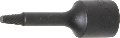 Spiral-Profil-Steckschlüssel-Einsatz / Schraubenausdreher | Antrieb Innenvierkant 10 mm (3/8") | 4 mm 