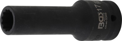 Kraft-Steckschlüssel-Einsatz Zwölfkant, tief | Antrieb Innenvierkant 20 mm (3/4") | SW 17 mm 