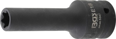 Kraft-Steckschlüssel-Einsatz E-Profil, tief | Antrieb Innenvierkant 20 mm (3/4") | SW E18 