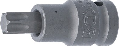Kraft-Bit-Einsatz | Länge 55 mm | Antrieb Innenvierkant 12,5 mm (1/2") | T-Profil (für Torx) T55 