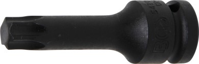 Kraft-Bit-Einsatz | Länge 75 mm | Antrieb Innenvierkant 12,5 mm (1/2") | T-Profil (für Torx) T60 