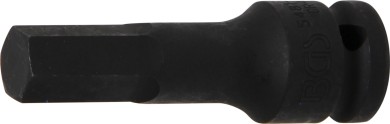 Kracht dopsleutelbit | lengte 75 mm | 12,5 mm (1/2") | binnenzeskant 14 mm 