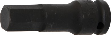 Punta de vaso de impacto | longitud 75 mm | entrada 12,5 mm (1/2") | hexágono interior 17 mm 