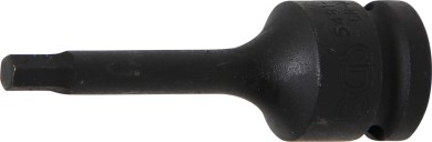 Levegős dugókulcs | Hossz 75 mm | 12,5 mm (1/2") | Belső hatszögletű 6 mm 
