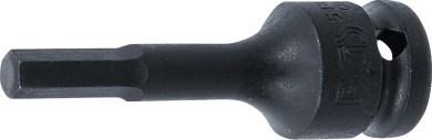Kraft-Bit-Einsatz | Länge 75 mm | Antrieb Innenvierkant 12,5 mm (1/2") | Innensechskant 8 mm 
