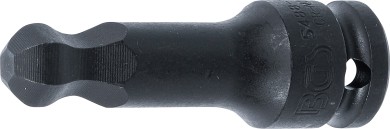 Silová nástrčná hlavice | délka 75 mm | 12,5 mm (1/2") | vnitřní šestihran s kulovou hlavou 14 mm 
