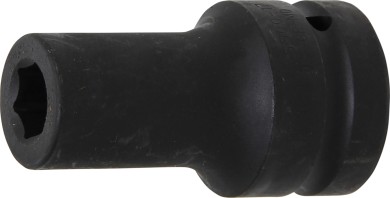 Llaves de vaso impacto hexagonal, largo | entrada 25 mm (1") | 17 mm 