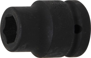 Kraft-Steckschlüssel-Einsatz Sechskant | Antrieb Innenvierkant 20 mm (3/4") | SW 17 mm 