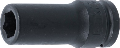 Kraft-Steckschlüssel-Einsatz Sechskant, tief | Antrieb Innenvierkant 20 mm (3/4") | SW 19 mm 