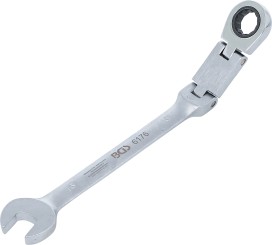 Dobbeltledet skralde-gaffelringnøgle | m. vinkel | 16 mm 