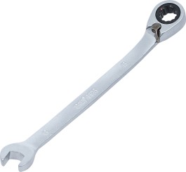Skralderingsgaffelnøgle | omskiftelig | 8 mm 