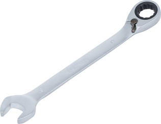 Skralderingsgaffelnøgle | omskiftelig | 17 mm 