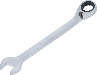 Skralderingsgaffelnøgle | omskiftelig | 19 mm 