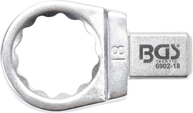 Einsteck-Ringschlüssel | 18 mm | Aufnahme 9 x 12 mm 