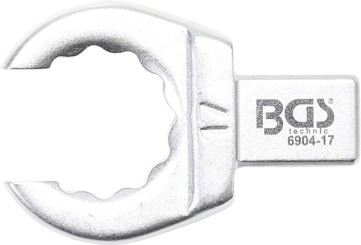 Einsteck-Ringschlüssel | offen | 17 mm | Aufnahme 9 x 12 mm 
