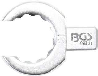 Llave de anillo insertable | abierta | 21 mm | Sujeción 9 x 12 mm 