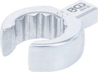 Chave de anel de encaixe | aberta | 22 mm | admissão 9 x 12 mm 