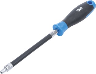 Chave de fendas flexível com cabo redondo | Perfil em E E5 | Comprimento da lâmina 150 mm 