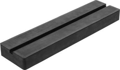 Rubber Pad | with Groove | for Auto Lifts | 373 x 100 x 35 mm 