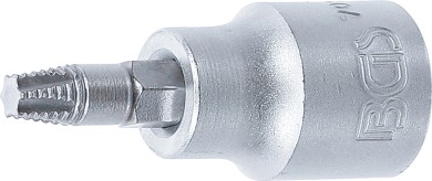 Schroefuitdraaier-dopsleutelbit | 10 mm (3/8") | voor defect T-profiel (voor Torx) T27 