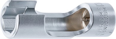 Spezial-Steckschlüssel-Einsatz, geschlitzt | Antrieb Innenvierkant 10 mm (3/8") | SW 13 mm 