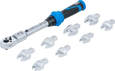 Conjunto de chaves dinamométricas | para ferramentas de encaixe de 9 x 12 mm | 6 - 30 Nm | 10 peças 