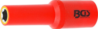 VDE-Steckschlüssel-Einsatz Sechskant | Antrieb Innenvierkant 12,5 mm (1/2") | SW 10 mm 