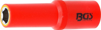 VDE-Steckschlüssel-Einsatz Sechskant | Antrieb Innenvierkant 12,5 mm (1/2") | SW 12 mm 