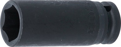Kraft-Steckschlüssel-Einsatz Sechskant, tief | Antrieb Innenvierkant 12,5 mm (1/2") | SW 22 mm 