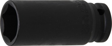 Kraft-Steckschlüssel-Einsatz Sechskant, tief | Antrieb Innenvierkant 12,5 mm (1/2") | SW 24 mm 