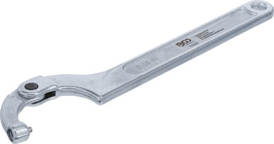 Przegubowy klucz hakowy z trzpieniem | 50 - 80 mm 