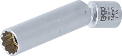 Glüh- und Zündkerzen-Gelenk-Einsatz | Antrieb Innenvierkant 10 mm (3/8") | SW 14 mm 