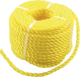 Plastové/univerzální lano | 6 mm x 20 m | žluté 