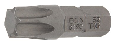 Bit | Länge 25 mm | Antrieb Außensechskant 6,3 mm (1/4") | T-Profil (für Torx) T45 