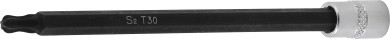 Behajtófej | 6,3 mm (1/4") | T-profil (Torx) gömbfejes T30 