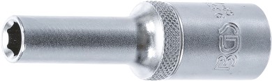 Steckschlüssel-Einsatz Sechskant, tief | Antrieb Innenvierkant 12,5 mm (1/2") | SW 8 mm 