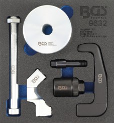 Műhelykocsi-betét 1/6: Injektor-lehúzó | Bosch CDI injektorokhoz | 6 darabos 